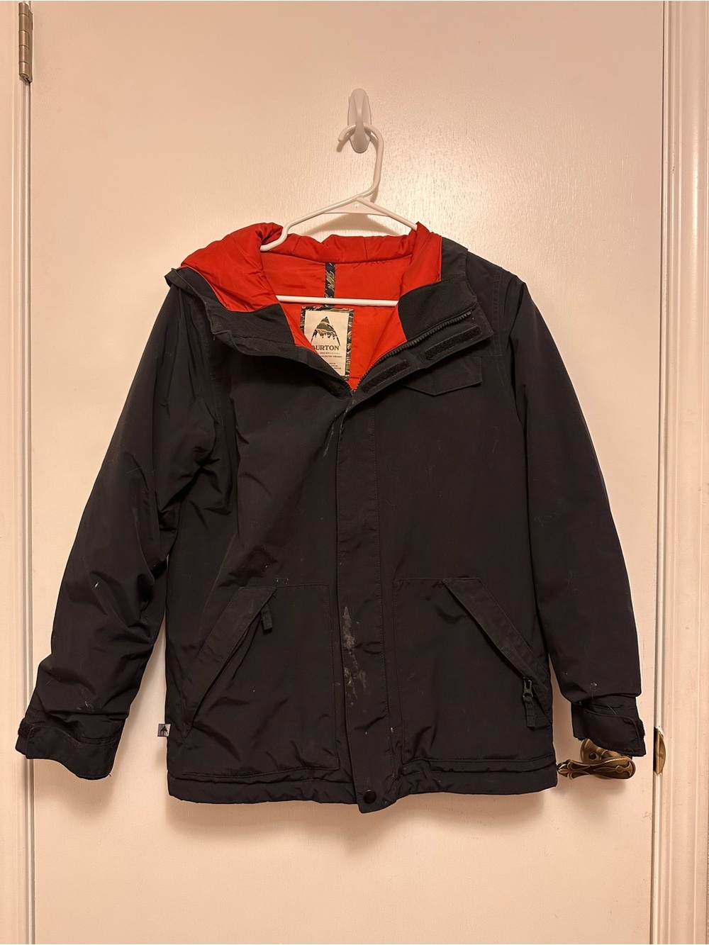 Burton Black Snowboarding Ski Jacket with Orange Women’s Small or Kid’s Large